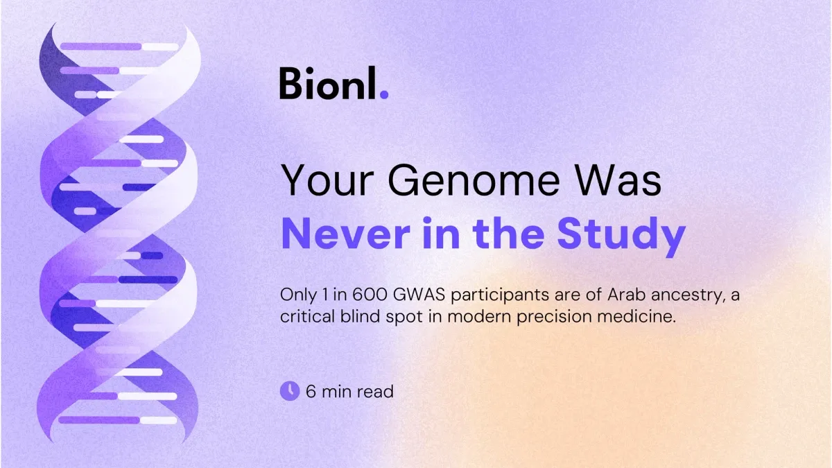 Your Genome Was Never in the Study, Only 1 in 600: Why Arab DNA Is the Biggest Blind Spot in Modern Medicine