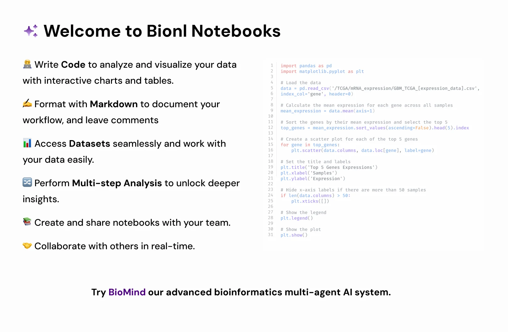 Notebooks — Explore. Experiment. Standardize.